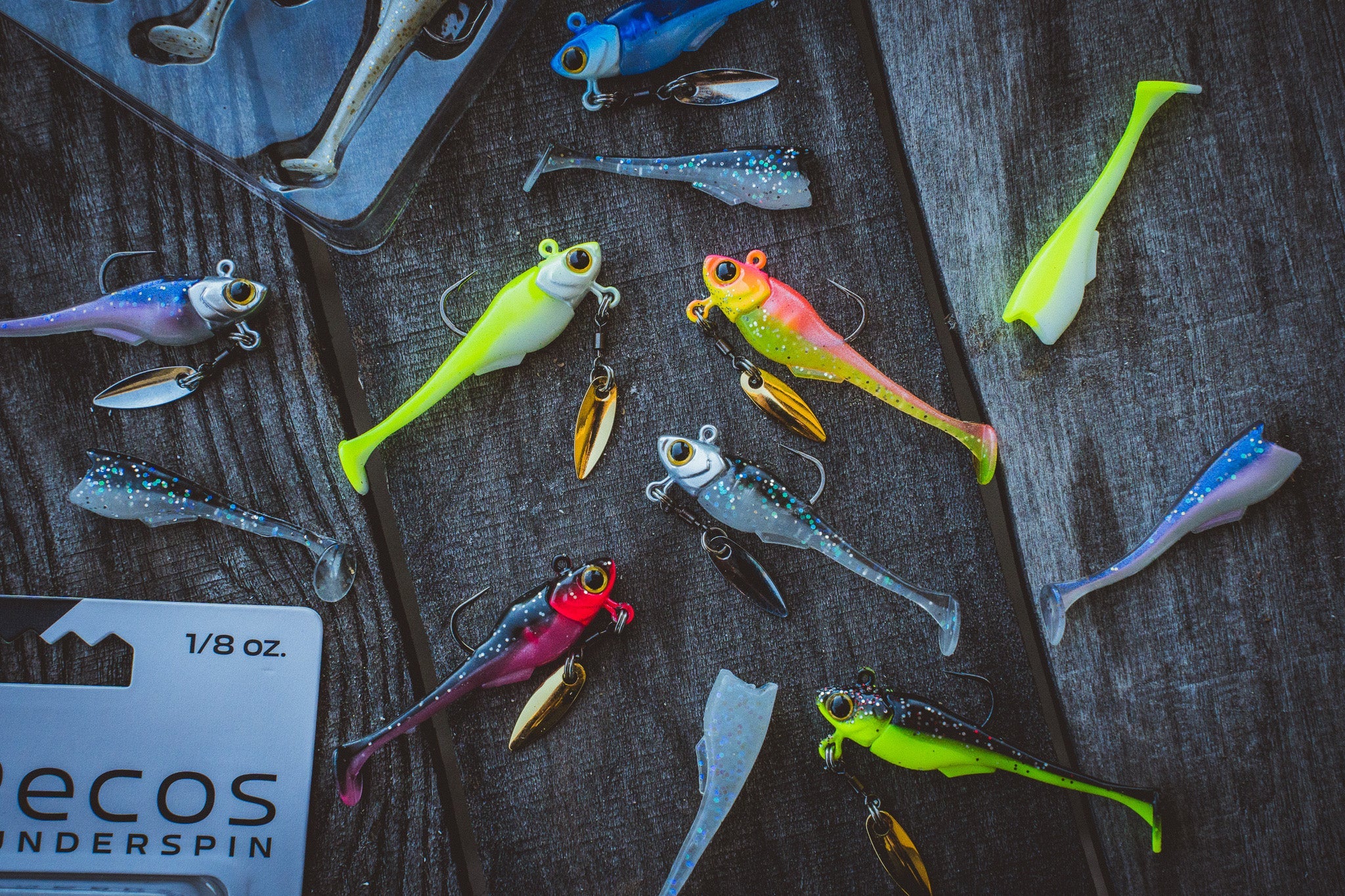 Pecos Underspin Jighead - Willow Version - Pro Chicken - 6th Sense Fishing