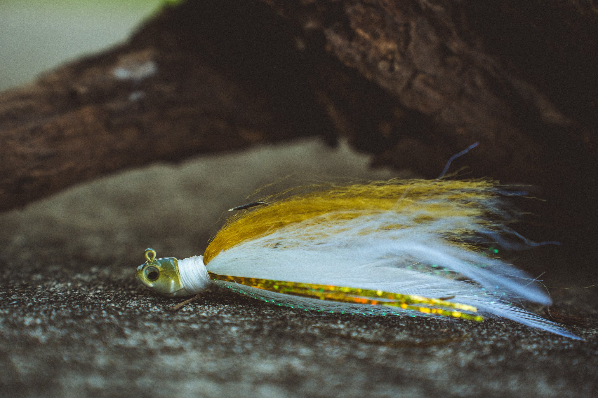 Finesse Flock Hair Jig - Gizzard Shad - 6th Sense Fishing