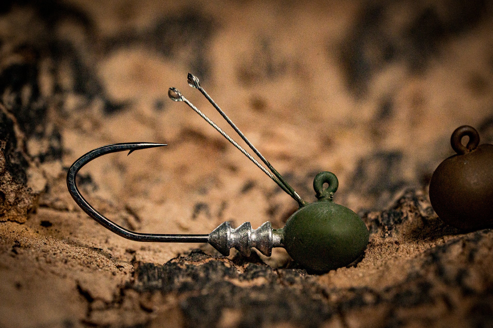 Ned Rig Football Head - Matte Green Pumpkin - 6th Sense Fishing