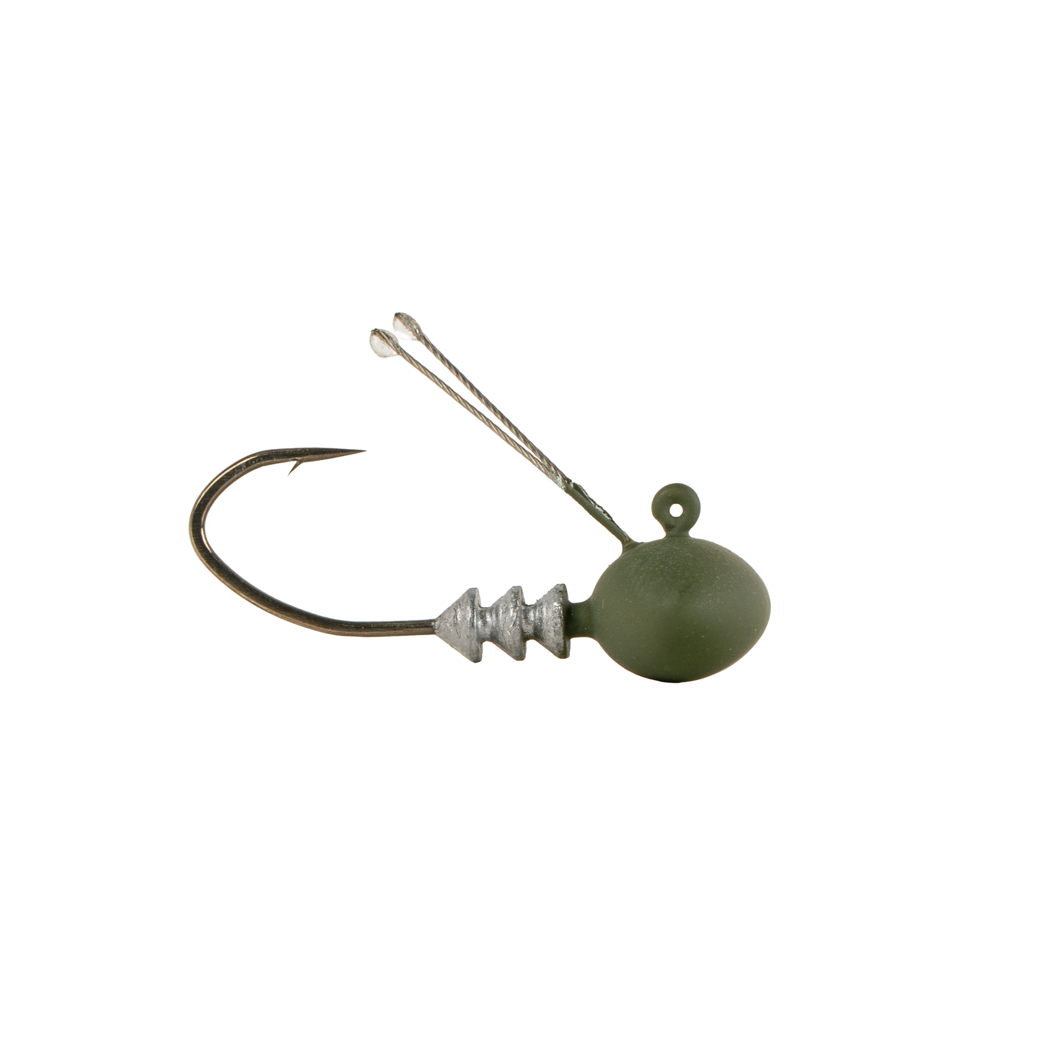 Ned Rig Football Head - Matte Green Pumpkin - 6th Sense Fishing