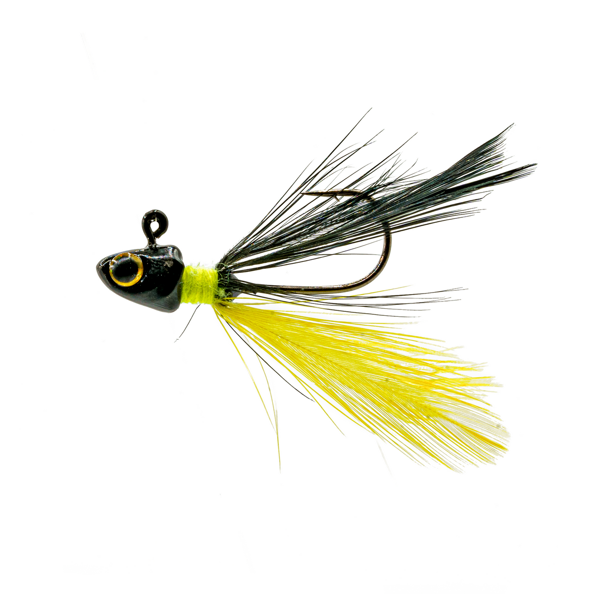 PLUCK Hair Jig - Black Neon Fishing Lure | 6th Sense Fishing