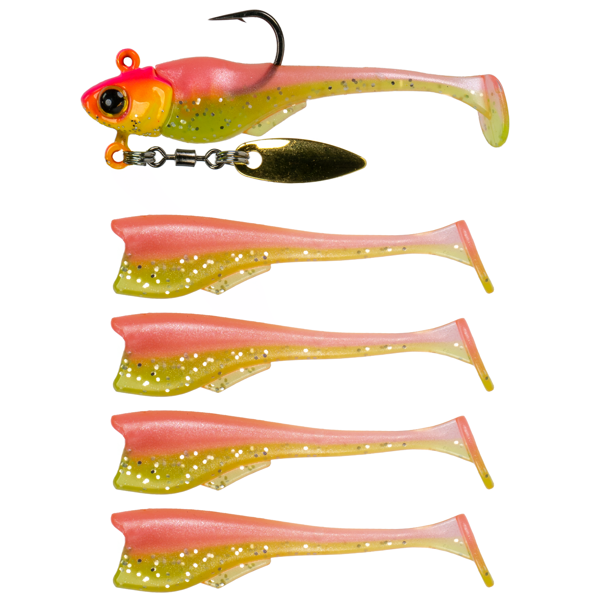 Pecos Underspin Jighead - Willow Version - Pro Chicken - 6th Sense Fishing