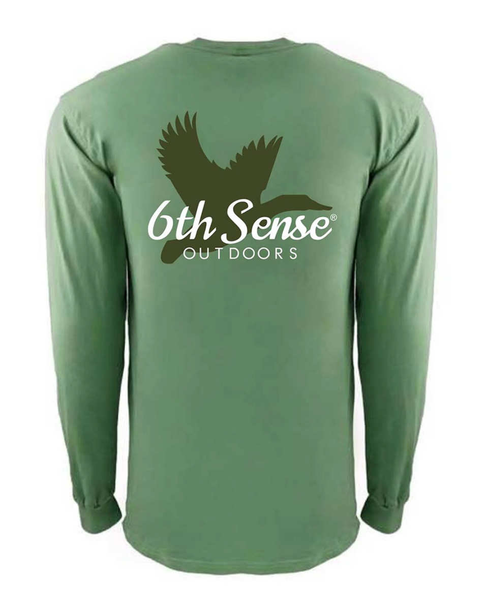 6th Sense Fishing - Premium Tees - Duck Sense - L/S Tee - Safari