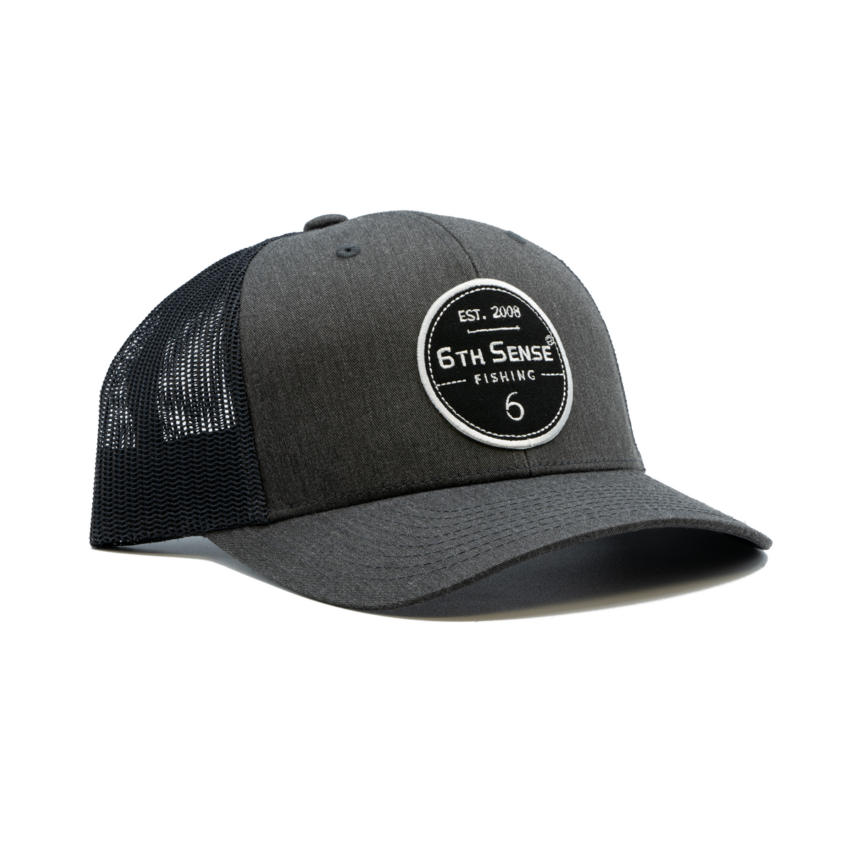 Premium Hats - The 6 - Charcoal/Black - 6th Sense Fishing