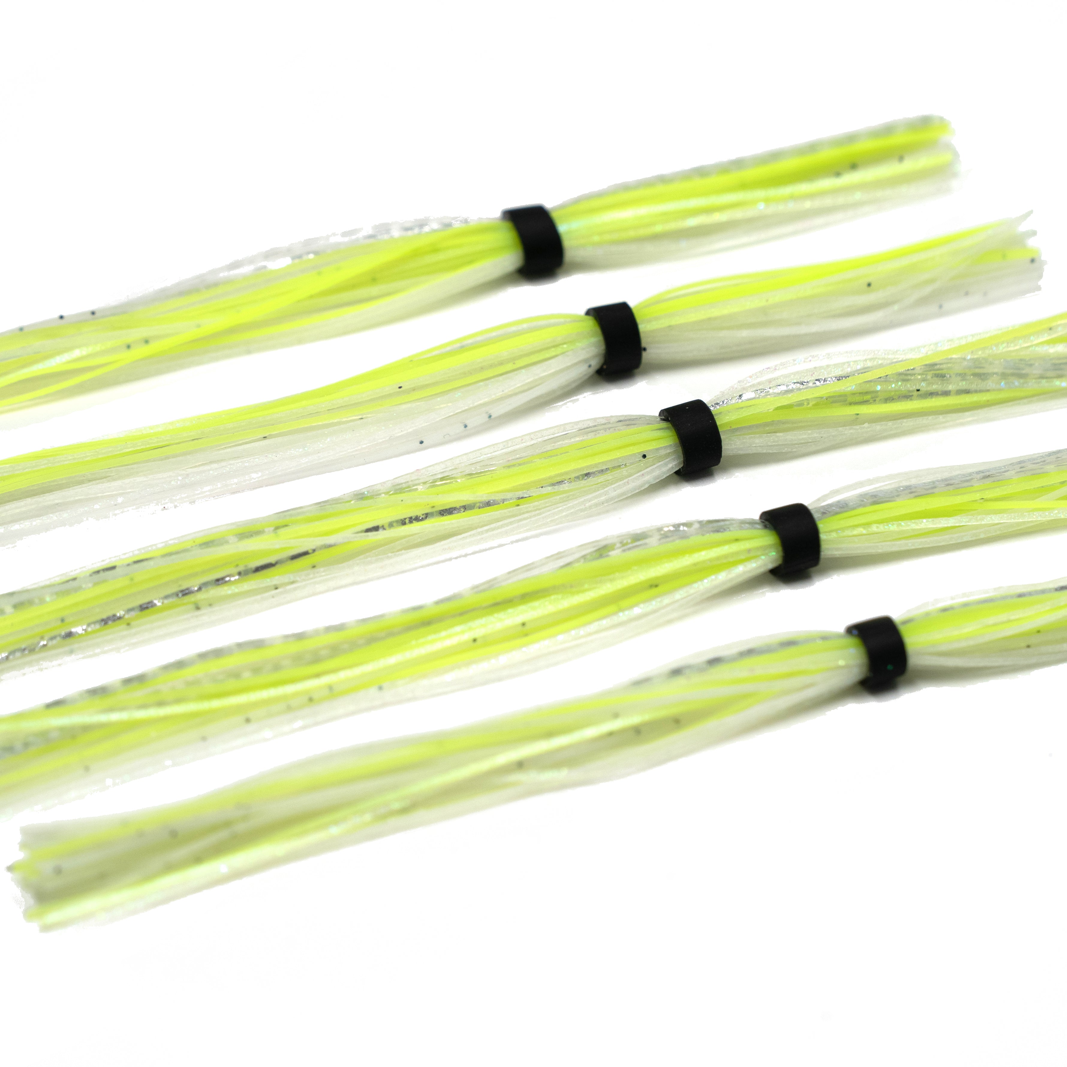 Silicone Skirt - Chartreuse White Flash - 6th Sense Fishing