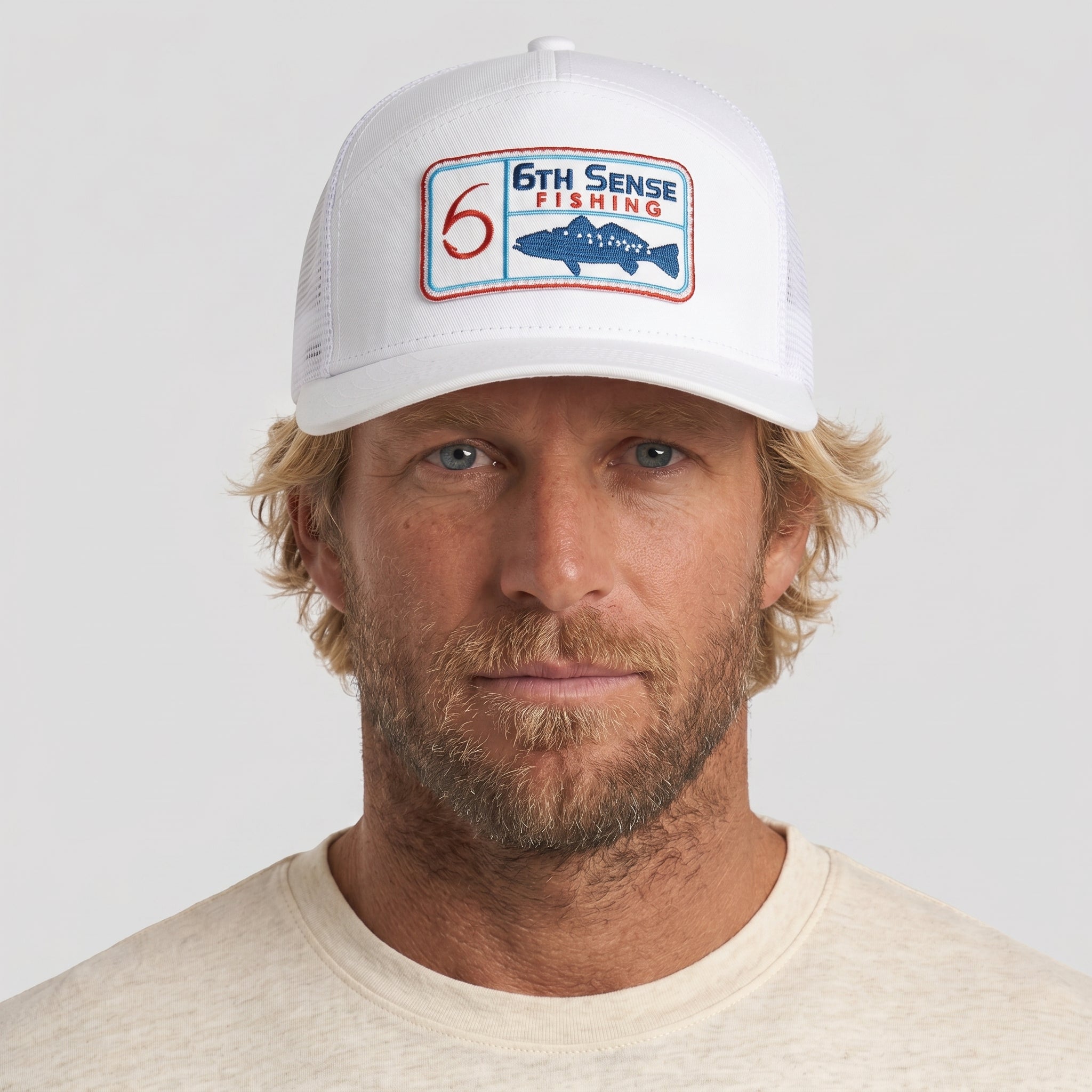 6th Sense Premium Snapbak Hats | The Seven™ - Speckled Trout/White