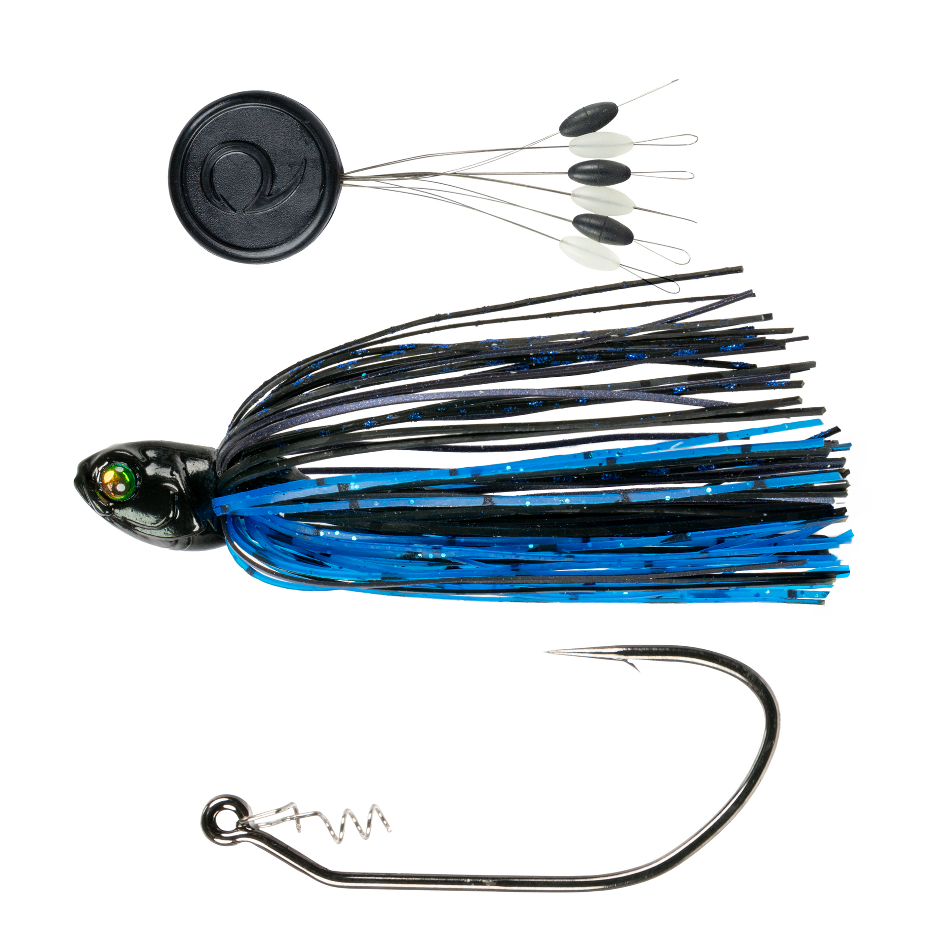 6th Sense Line Through Swim Jig Black N Blue 1/2 oz