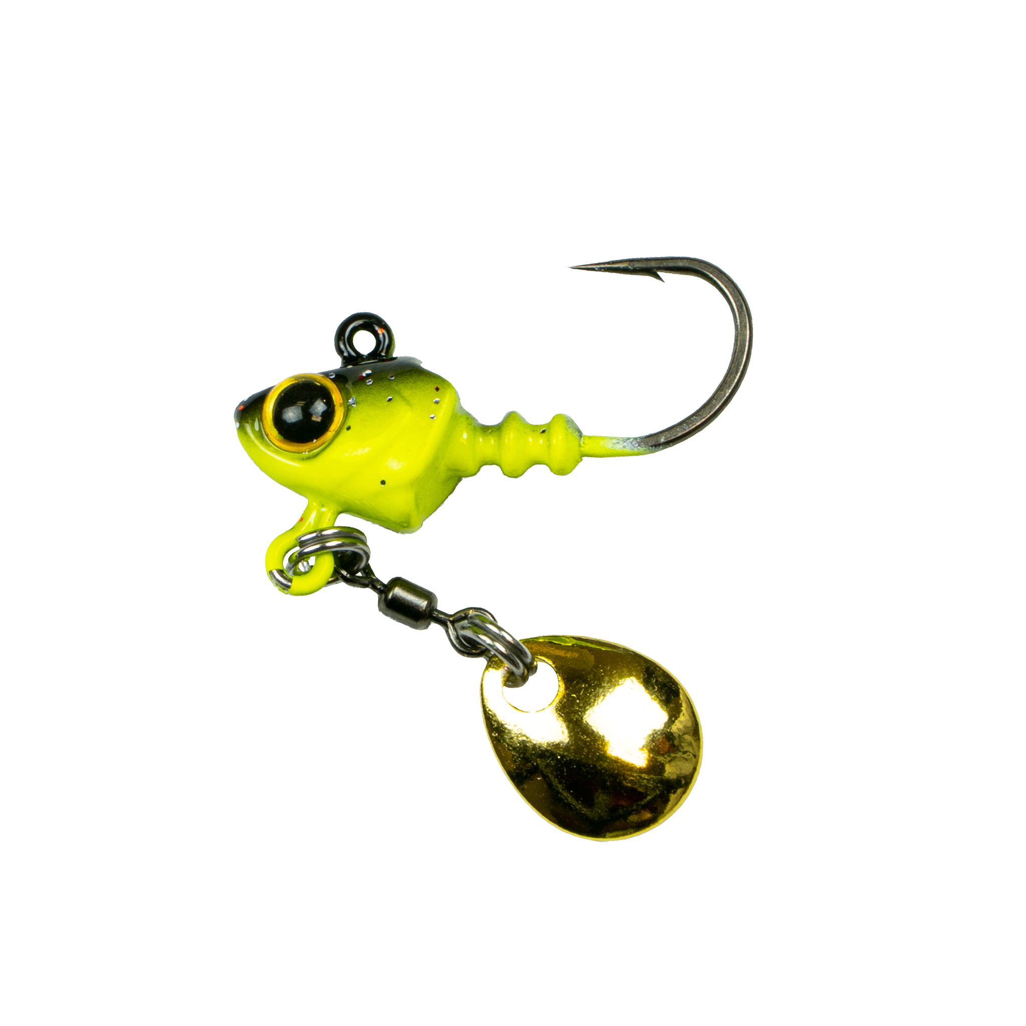 6th Sense Fishing - Crappie - Pecos Underspin Jig Head - Black Neon
