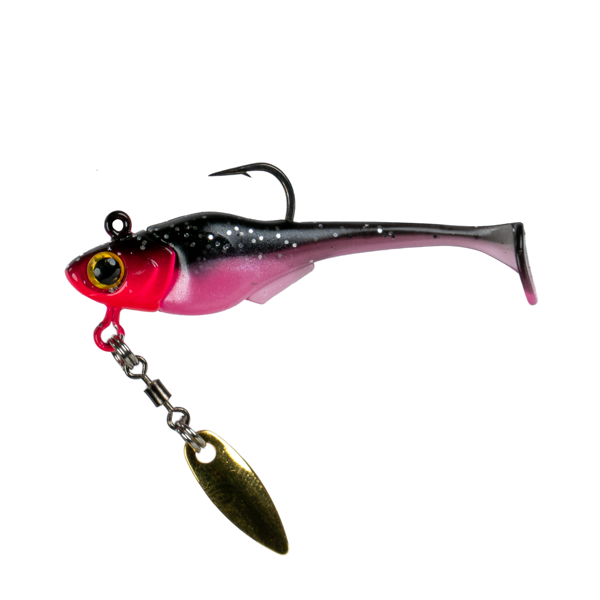 Pecos Underspin Jighead - Willow Version - Black Rose - 6th Sense Fishing