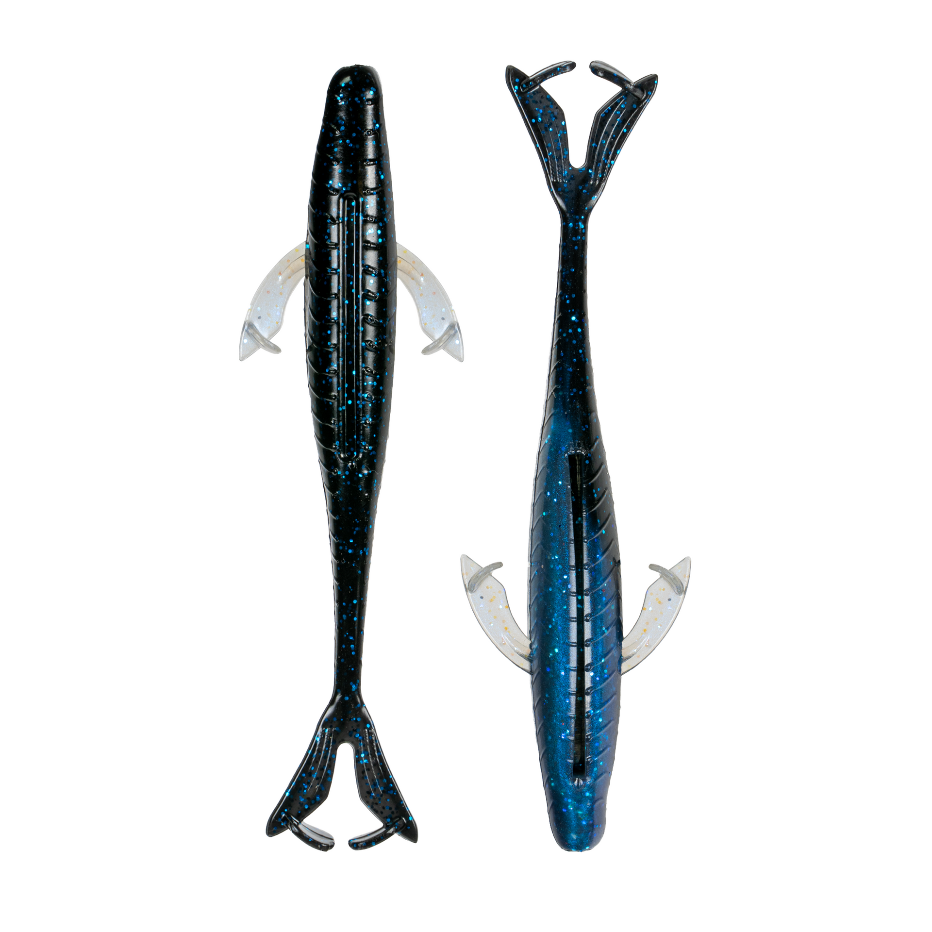 2 Leurres Souples Morone Swimbaits – Sardino Herring Shad – Articulés – Neufs