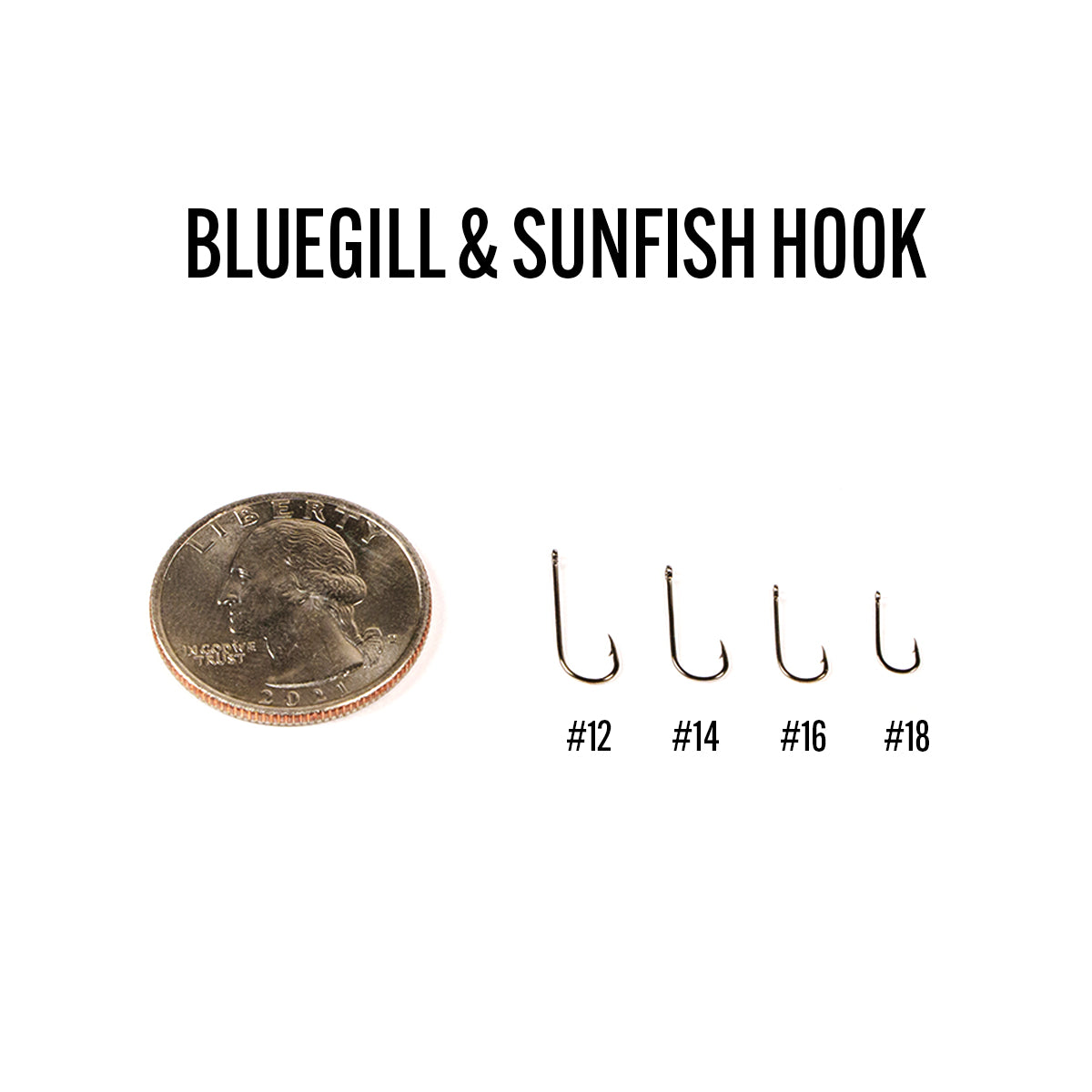 Bluegill 12 Size Bait Hook Fishing Hooks for sale