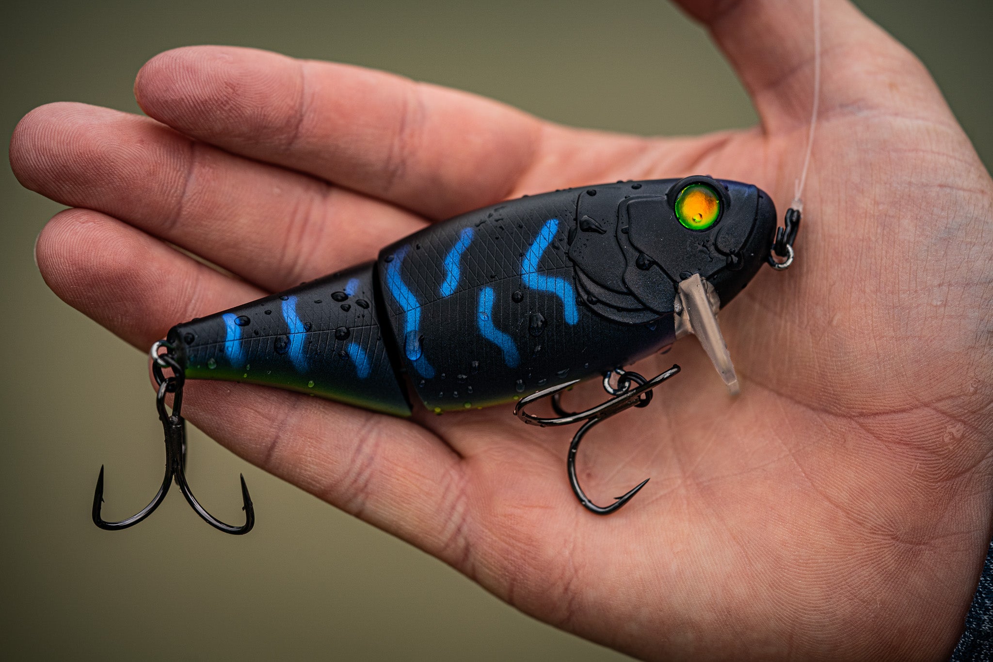 6th sense fishing lure The Draw 9" Glide Bait | Big Bass Swimbait by Ben Milliken Speed Wake - Black Magic