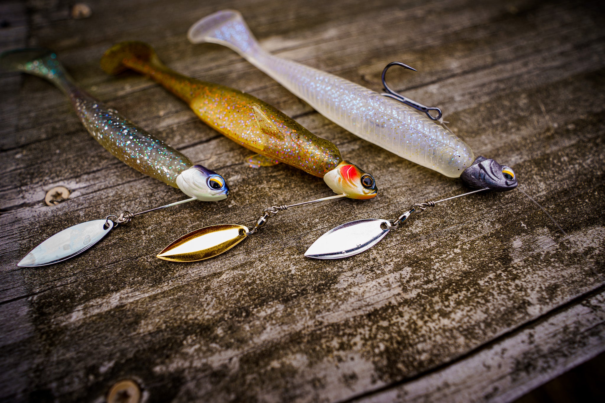 Line-Thru Treble Underspin - Baby Shad