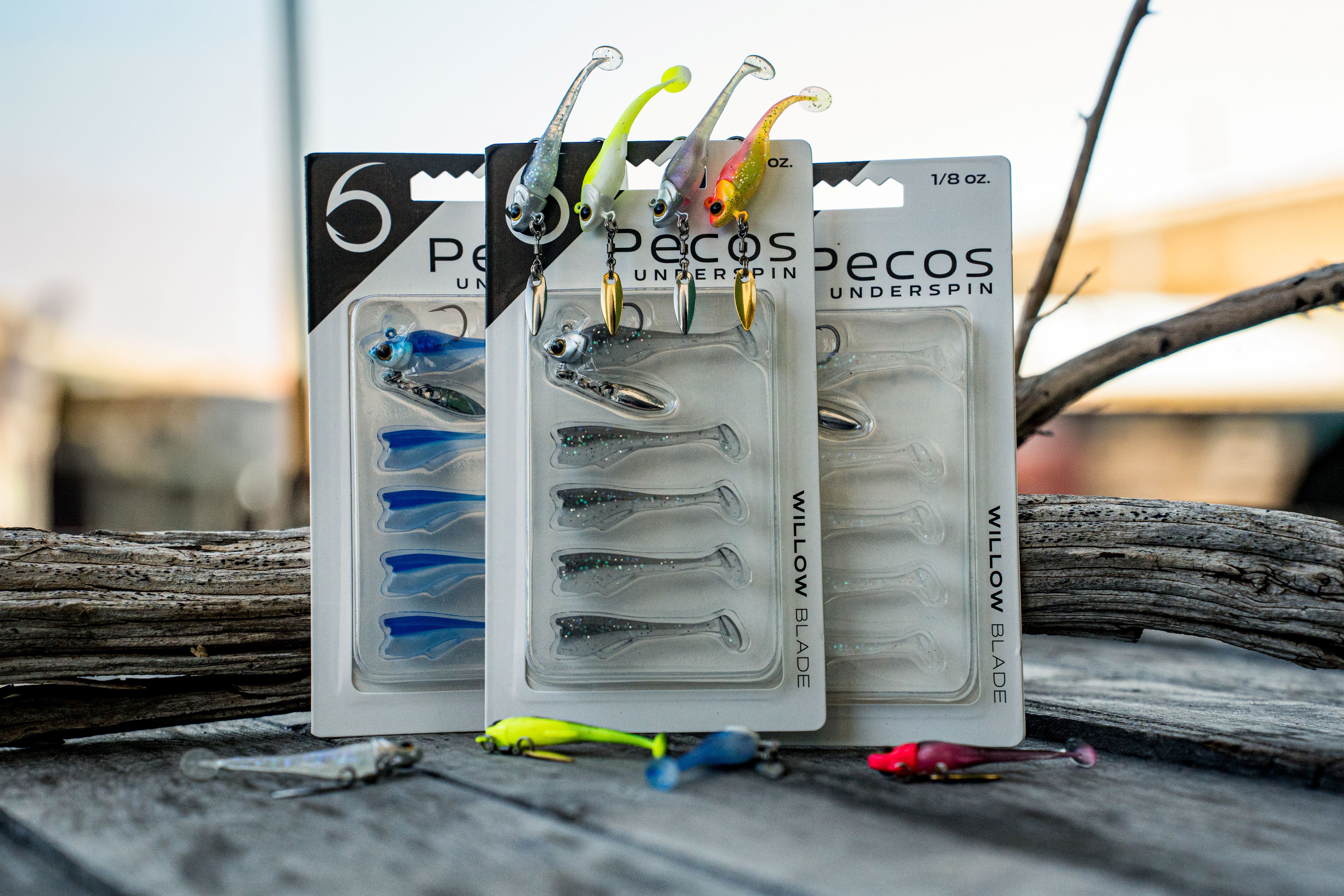 Pecos Underspin Jighead - Willow Version - Pro Shad - 6th Sense Fishing