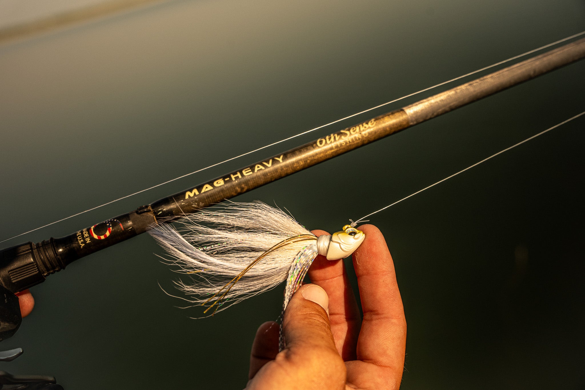 Flock Hair Jig - Gizzard Shad