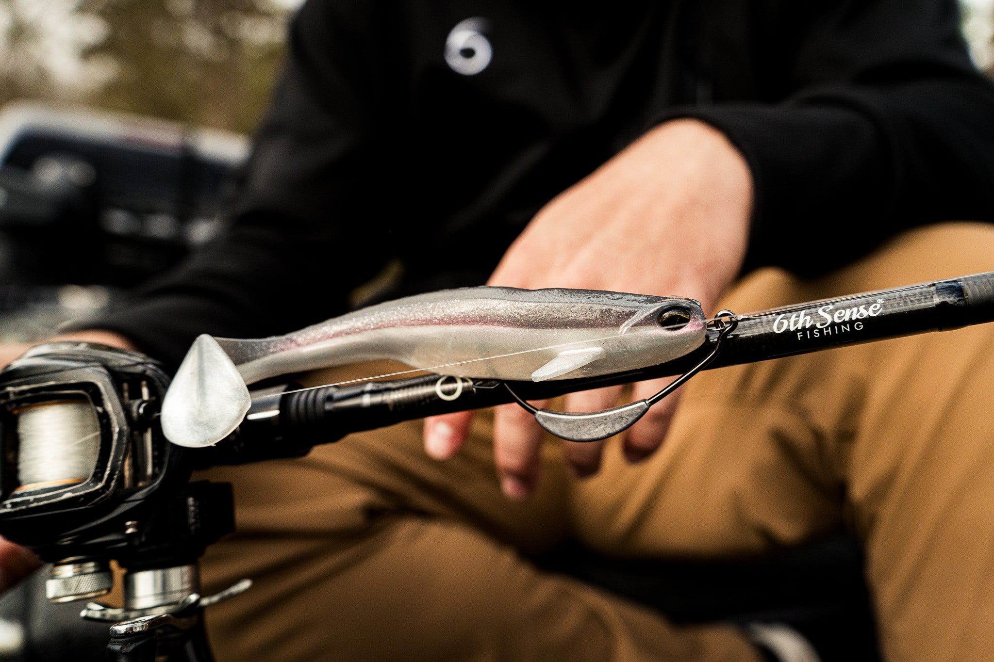 Whale Swimbait 6.0 - Smoke 6 Swimbait | 6th Sense Fishing
