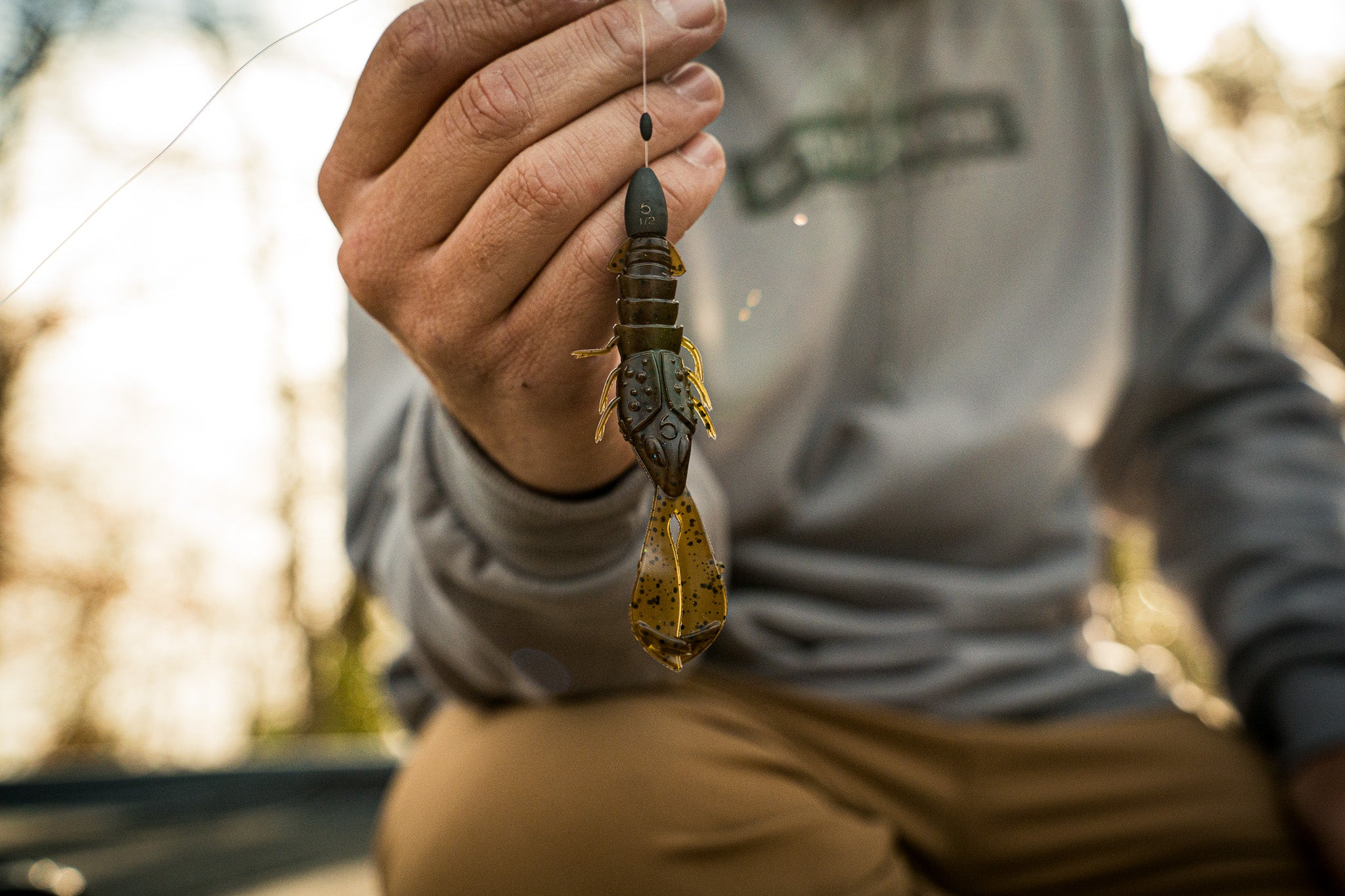 Congo Craw 3.8 - Green Pumpkin Fishing Lure | 6th Sense F – 6th