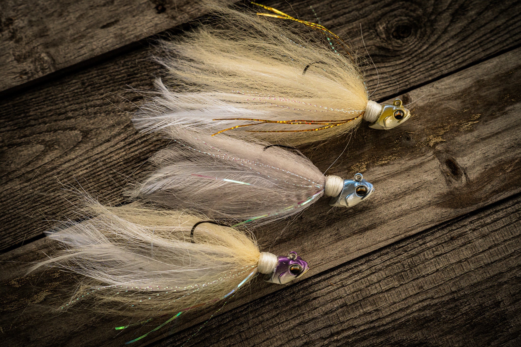 6TH Sense Fluff Flock Hair Jig Shad Ice / 5/8oz