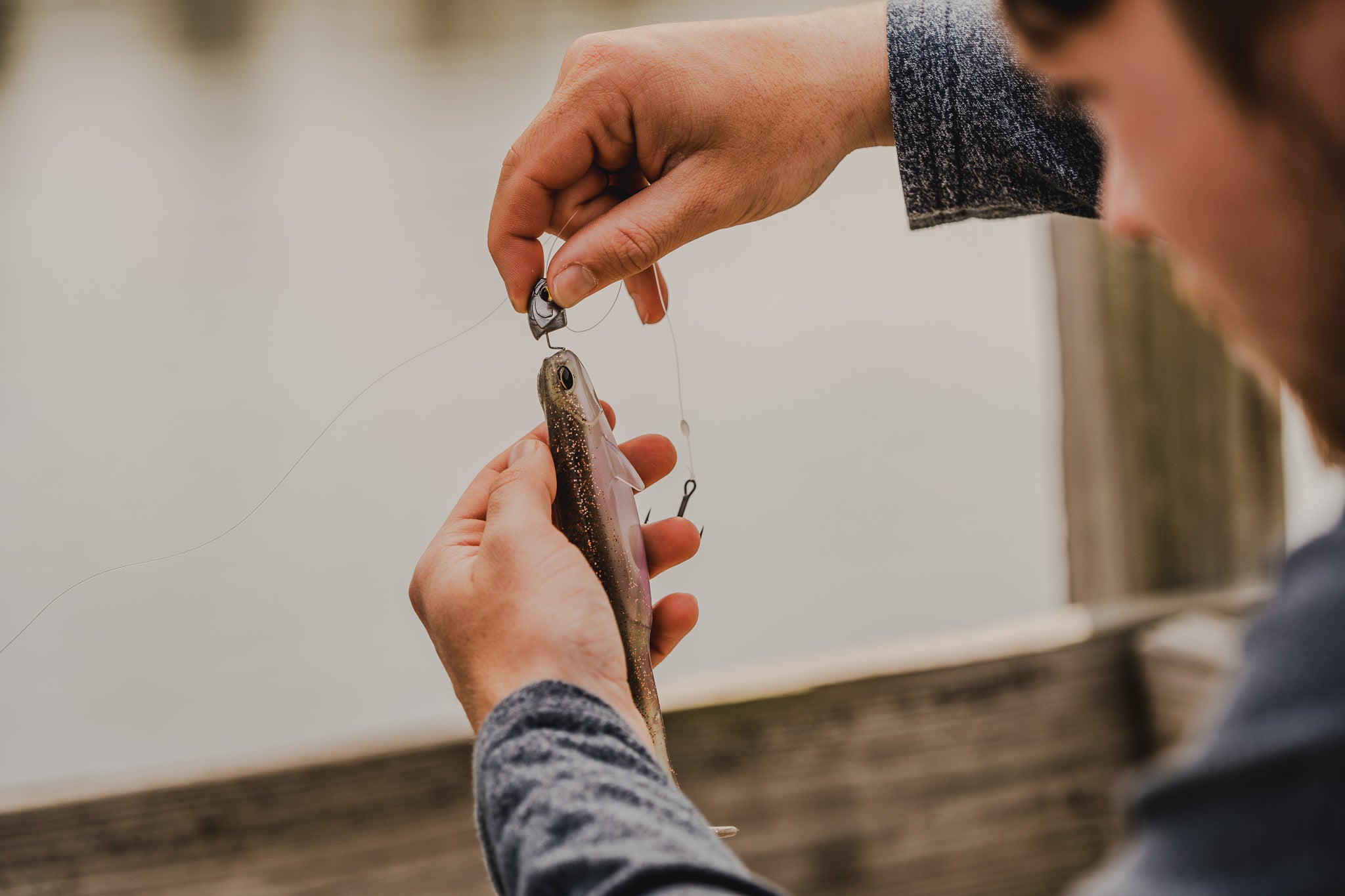 Whale Swimbait 6.0 - Clearwater Rose