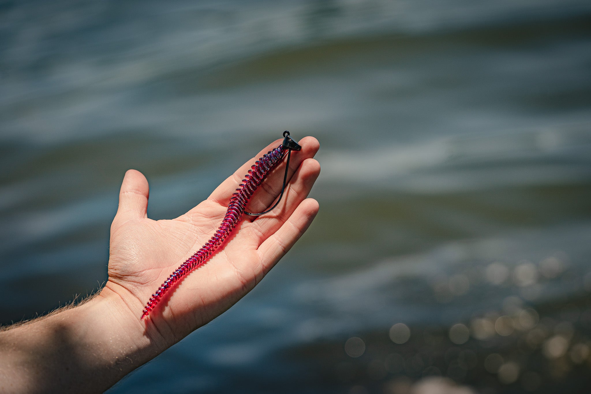 Boosa 6.5 Shakey Worm - Plum Bug