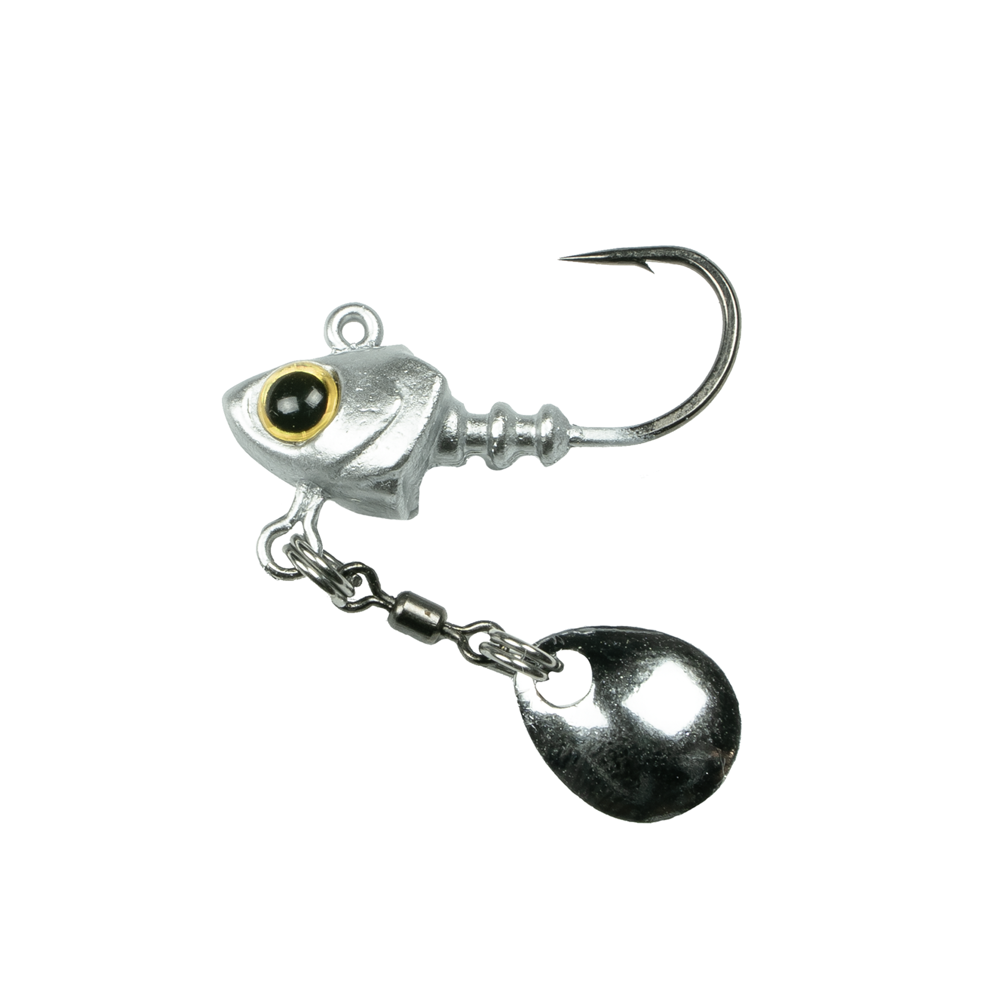 6th Sense Fishing - Crappie - Pecos Underspin Jig Head - Silver Minnow