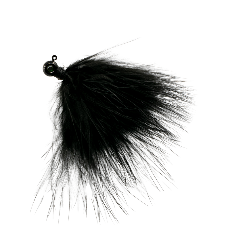Wig Hair Jig - 3/32oz #2 - Black - 6th Sense Fishing