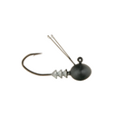 Ned Rig Football Head - Matte Black - 6th Sense Fishing