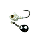 Pecos Underspin Jig Heads - Platinum White - 6th Sense Fishing