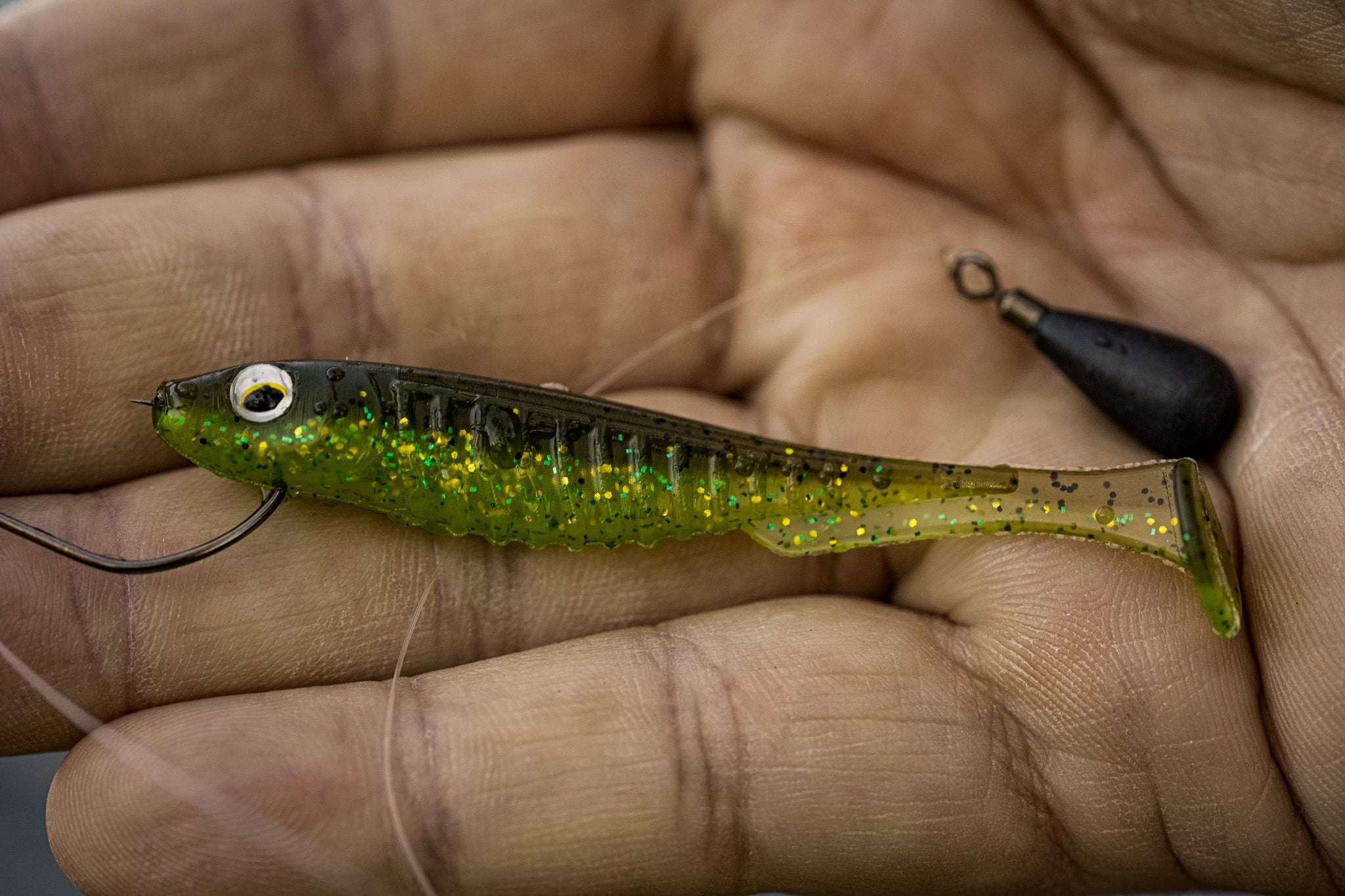 bass lure small minnows Strike King Homing Minnow Natural Herring 4 1/8o tuned and tank Rebel Tracdown Minnow Fishing Lure