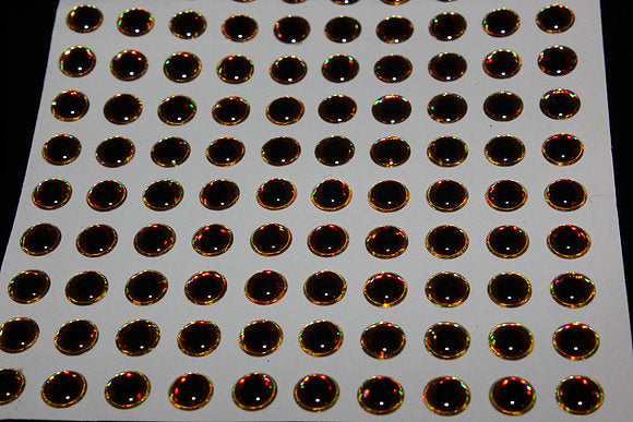 6th Sense HD Eyes Gold Red 7MM 108pk