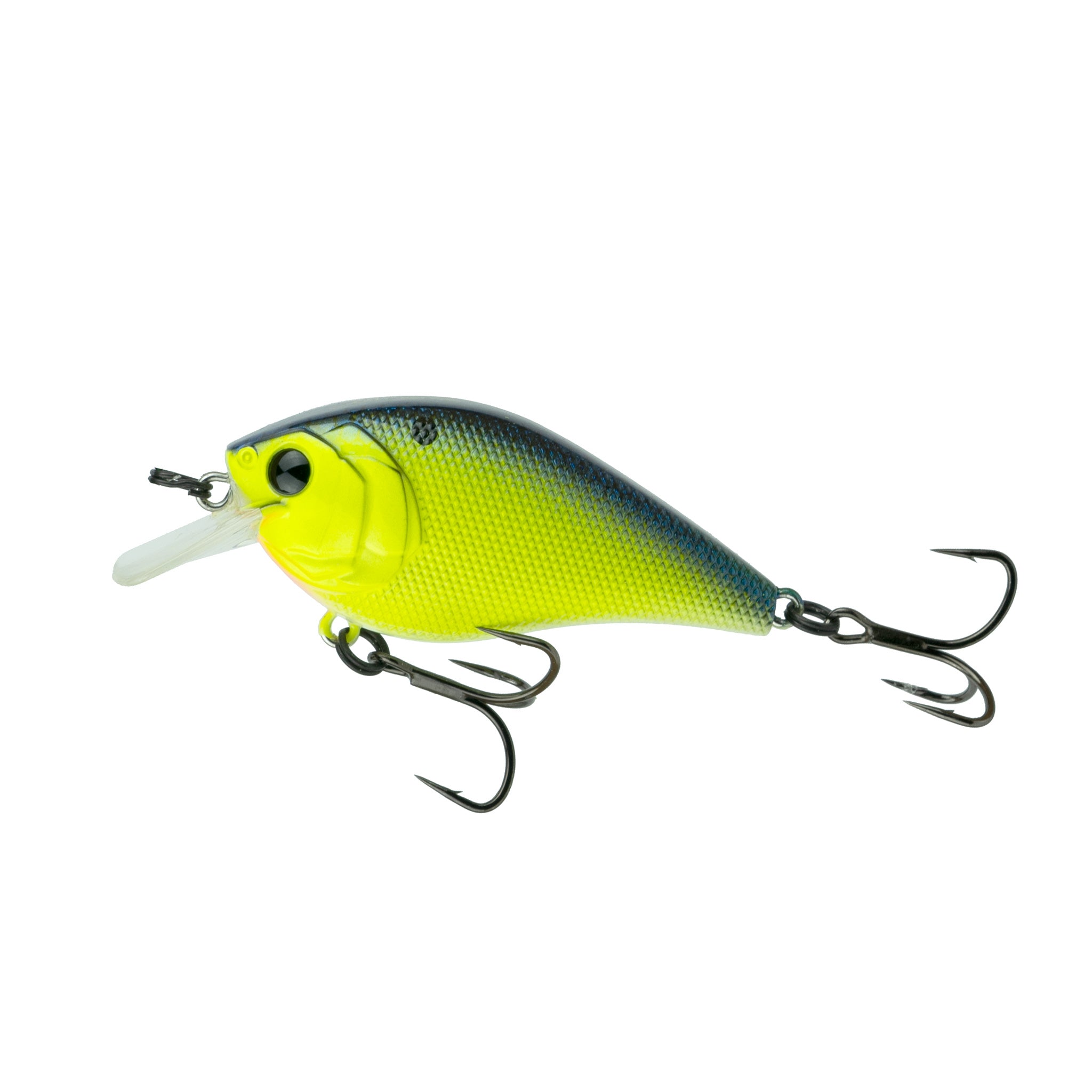 6th Sense Fishing - Crush Series Squarebill Crankbait - Chartreuse Pro Blue 50s (Silent)