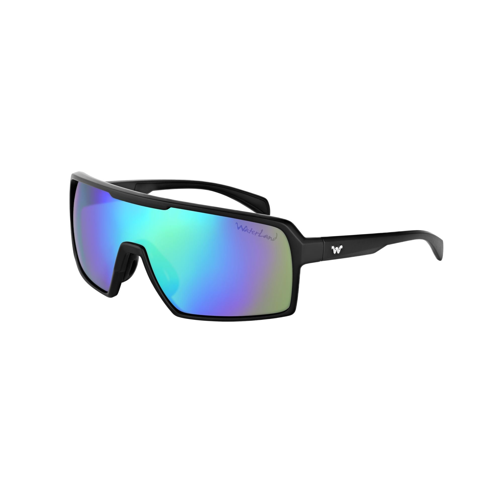 Waterland Catchem Polarized Sunglasses Black - Green Mirror