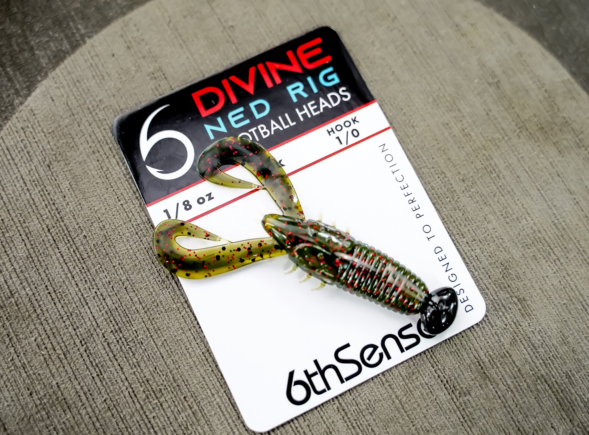 Divine Ned Rig Football Heads - Black Terminal Tackle