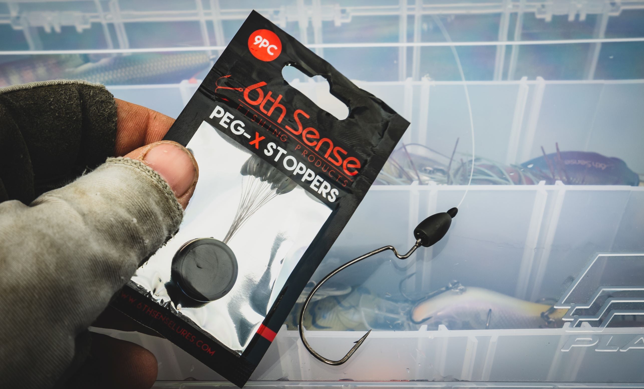 6th Sense Peg-x Weight Stoppers Premium Sinker Stops for Texas Rigs &  Punching for sale online