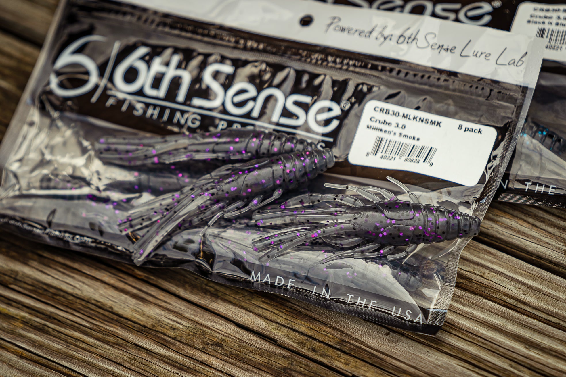 6th Sense Fishing - Soft Plastics - Crube - Milliken's Smoke