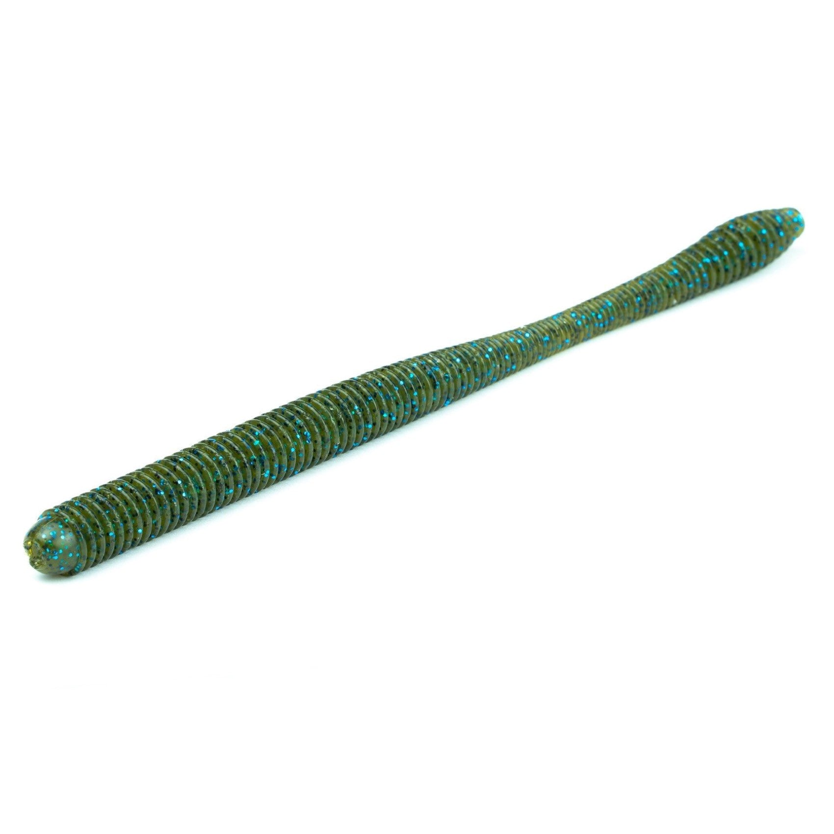 6th Sense Soft Plastics - Divine Shakey Worm - Green Pumpkin Blue – 6th  Sense Fishing