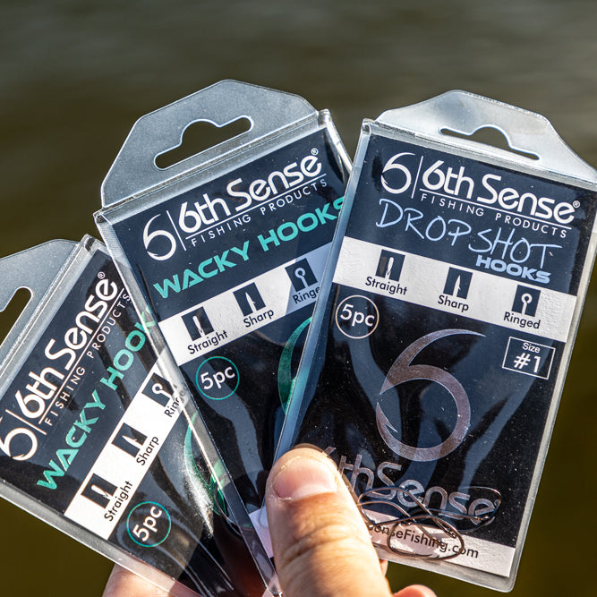 10 Packs 6th Sense Spinnerbait Trailer Hooks Size 3/0 Straight Ringed  Fishing