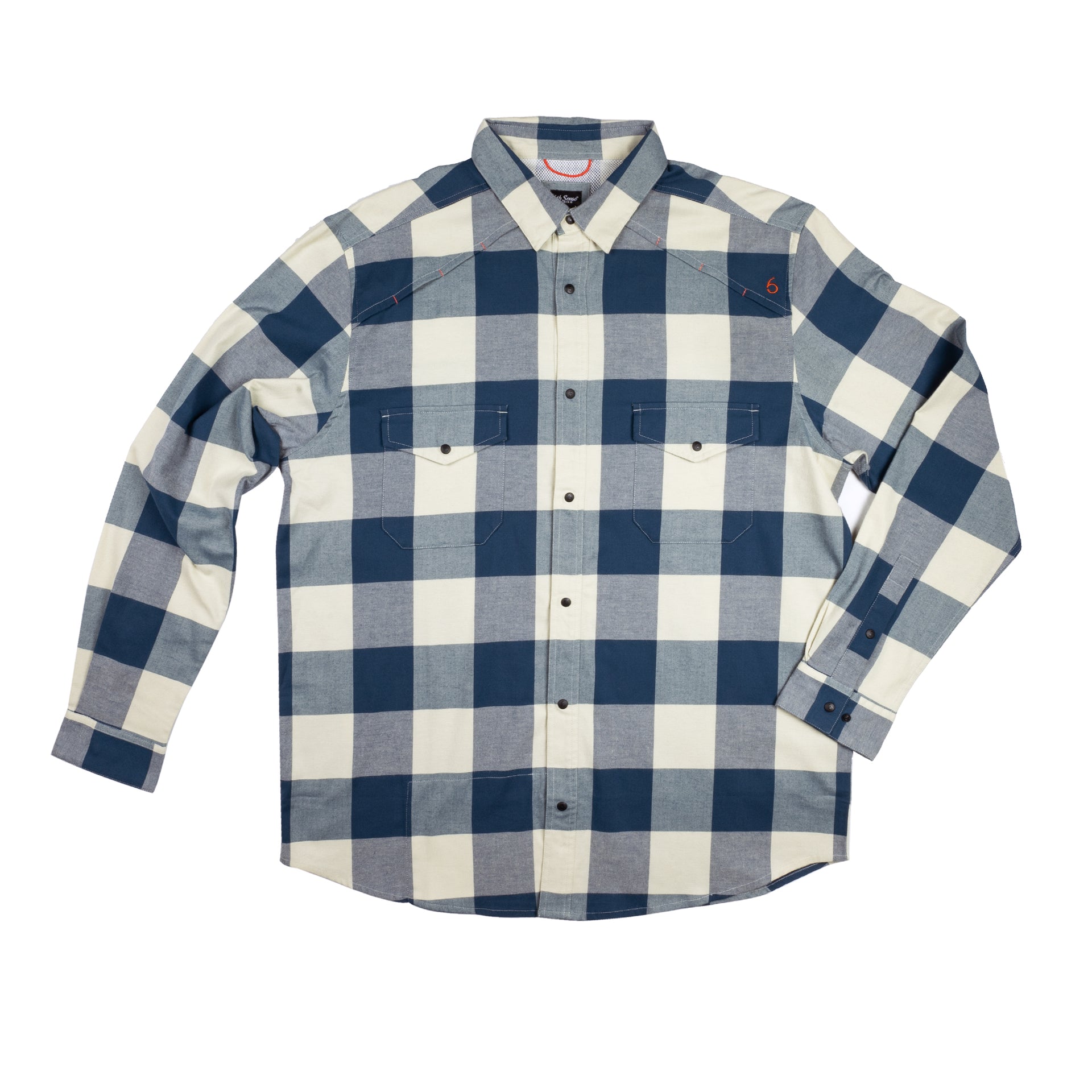 6th Sense Blue/White Strip Shirt