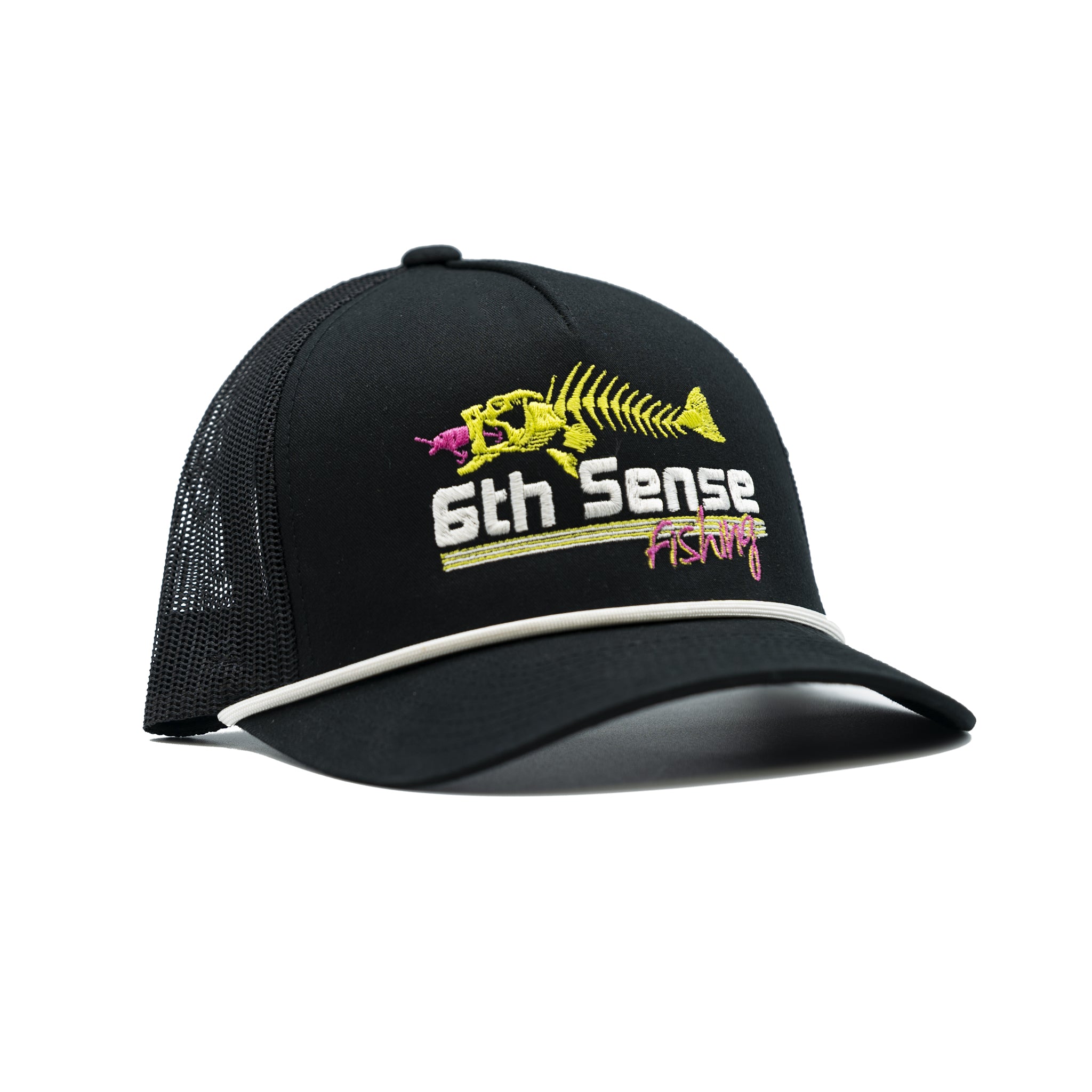 6th Sense Fishing - SnapBack Hat - Miami 6 - Rope - Black