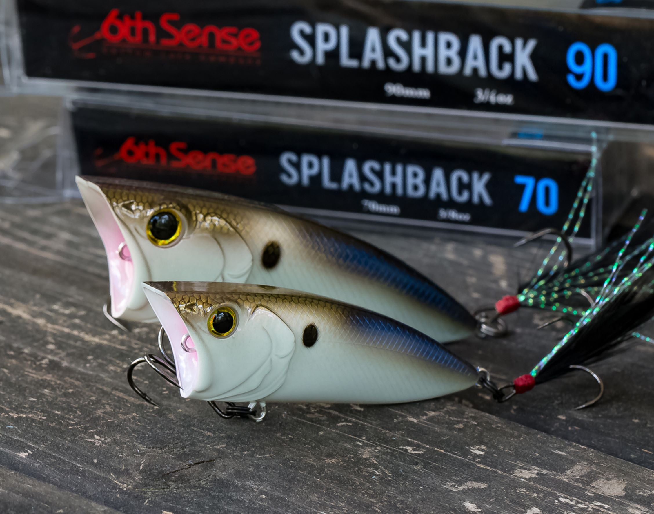 6th Sense Fishing - Splashback 70 Topwater Popper - 4K Shad