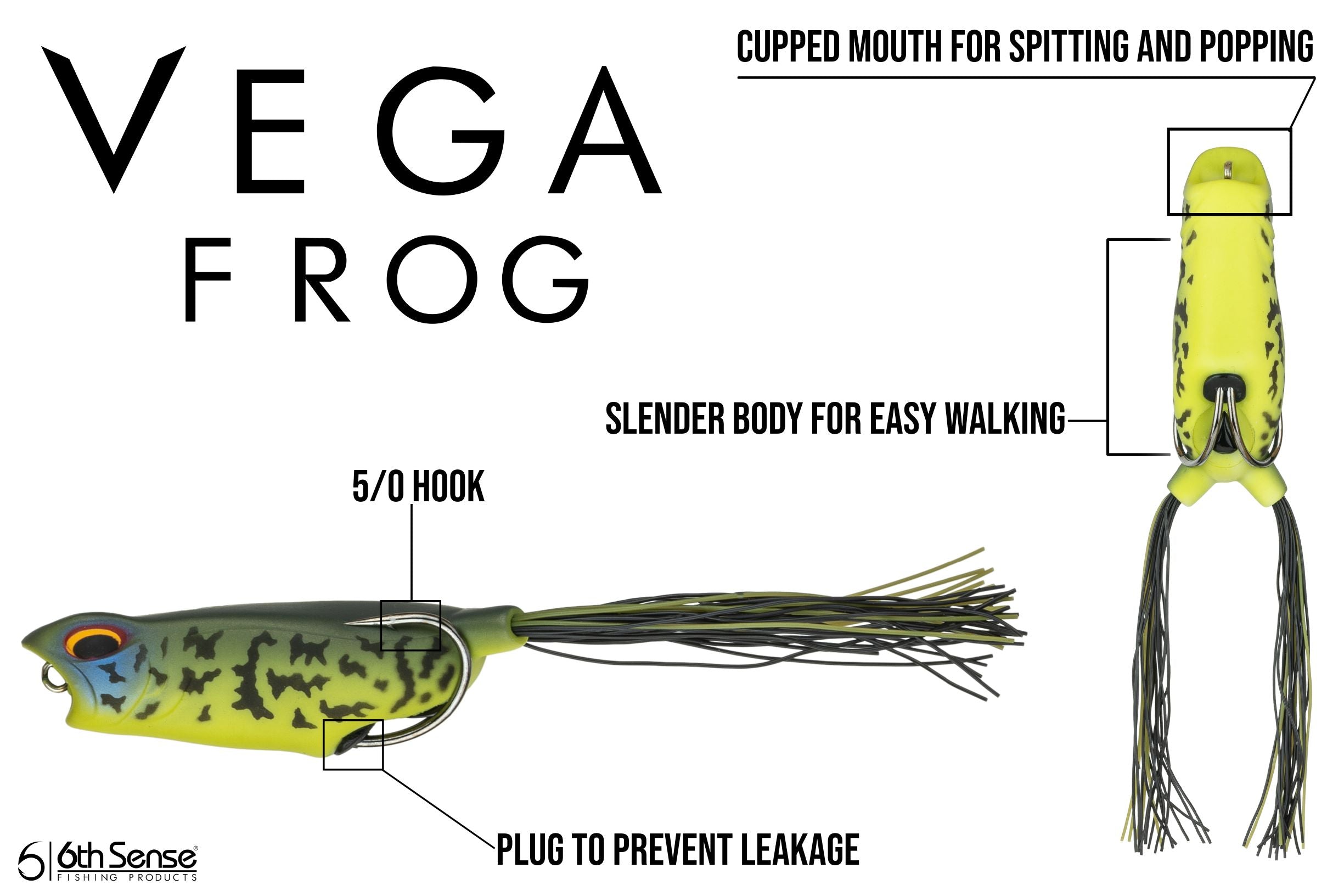  6th Sense Fishing Vega Frog (Baby Bluegill) : Sports